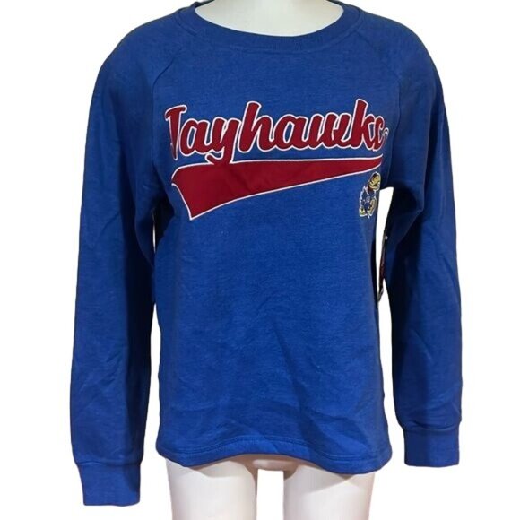 Colosseum Tops - NCAA Kansas Jayhawks sweatshirt crewneck gray sweatshirt pullover women’s m
